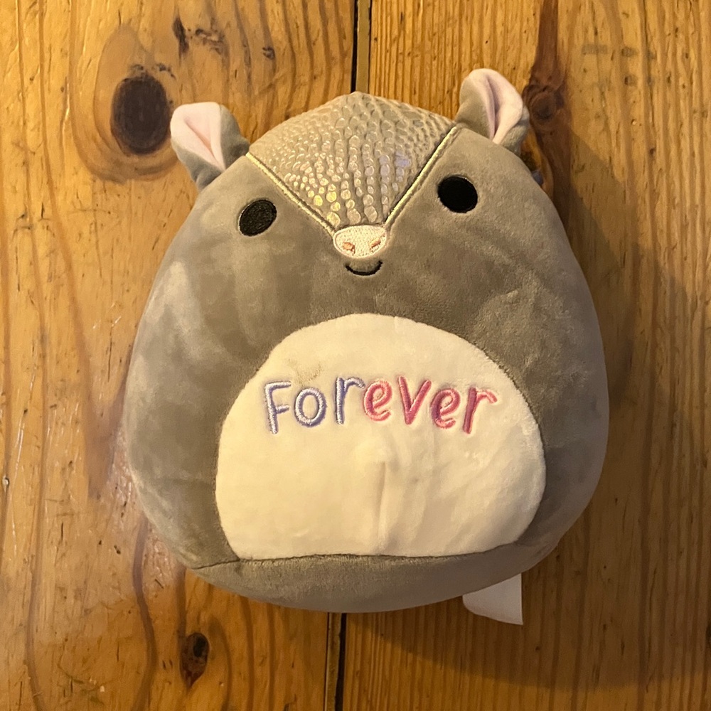 Squishmallows Gray and White Stuffed Animal
